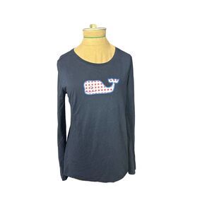 Vineyard Vines Dark Blue Logo Long Sleeve Tee Size XS